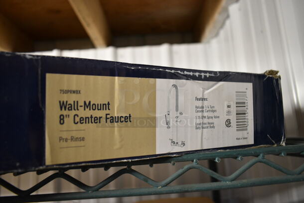 BRAND NEW SCRATCH AND DENT! Waterloo 750PRW8X 1.15 GPM Wall-Mounted Pre-Rinse Faucet with 8" Centers - Image 2 of 2