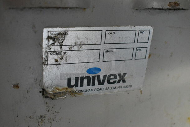 Univex PM20 Metal Commercial Floor Style 20 Quart Planetary Dough Mixer w/ Metal Mixing Bowl, Whisk and Paddle Attachments. 115 Volts, 1 Phase. Tested and Working! - Image 7 of 7