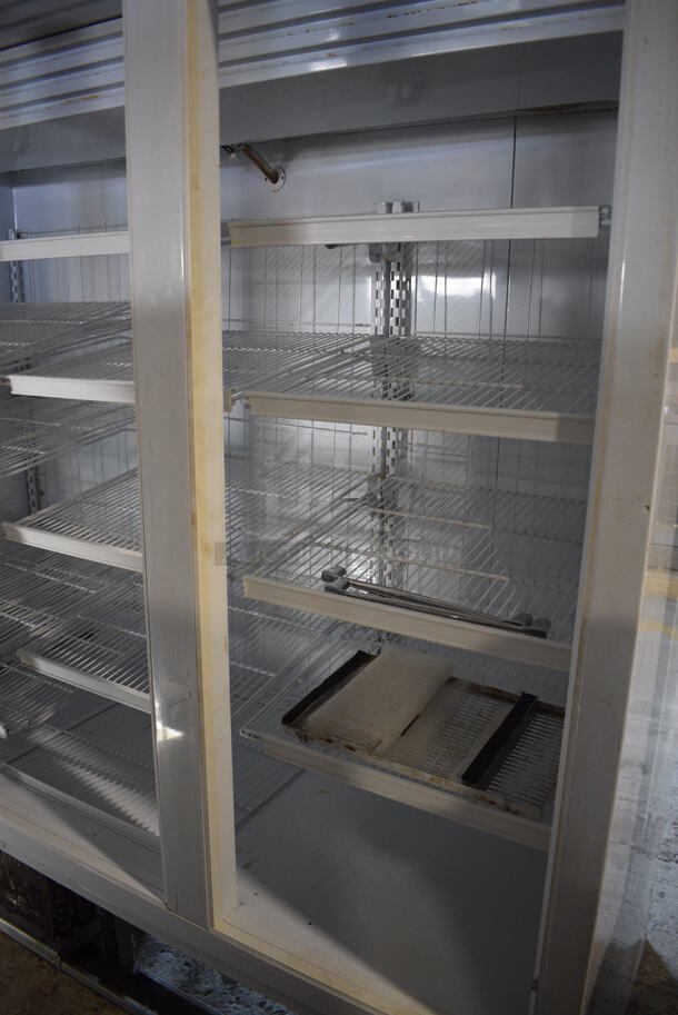 National Model ULG80BCP-6 Metal Commercial 3 Door Reach In Freezer Merchandiser w/ Poly Coated Racks. 115/208-230 Volts, 1 Phase. 78x33x80 - Image 3 of 8