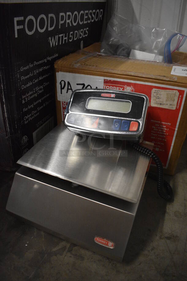 BRAND NEW IN BOX! Torrey Model PPC Stainless Steel Commercial Countertop Food Portioning Scale. 10x10x4, 7x2x4.5. Tested and Working! - Image 2 of 8