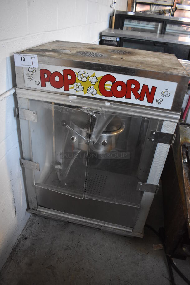 Gold Medal Model 2001ST Metal Commercial Countertop Popcorn Machine Merchandiser. 120 Volts, 1 Phase. 27x21x40. Cannot Test Due To Plug Style - Image 3 of 5