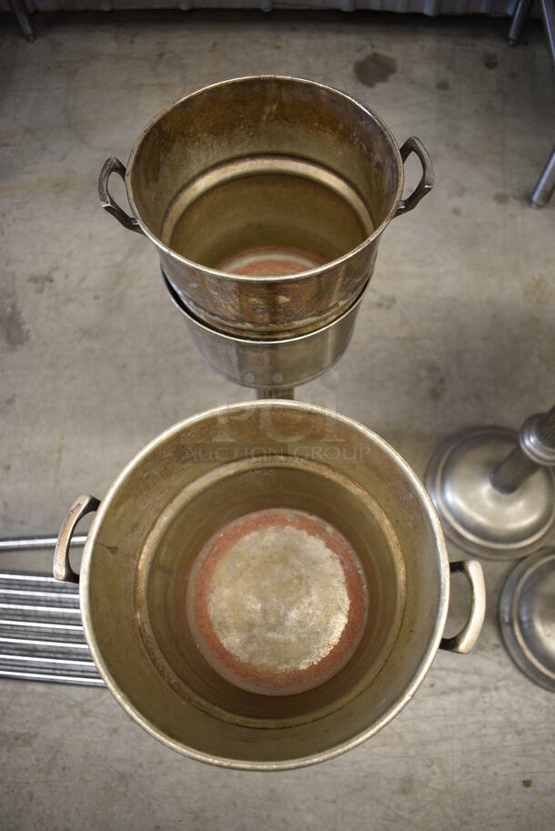 2 Grand Silver Co. Wear-Brite Champagne Buckets on Stands. 10.5x8.5x31. 2 Times Your Bid! - Image 3 of 4