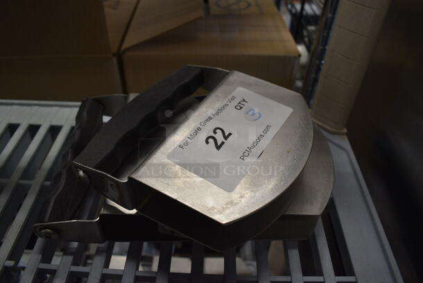 3 Nemco Model SMC100 Stainless Steel Rocking Salad Cutter Tosser. 6.5x1.5x6.5. 3 Times Your Bid! - Image 2 of 4