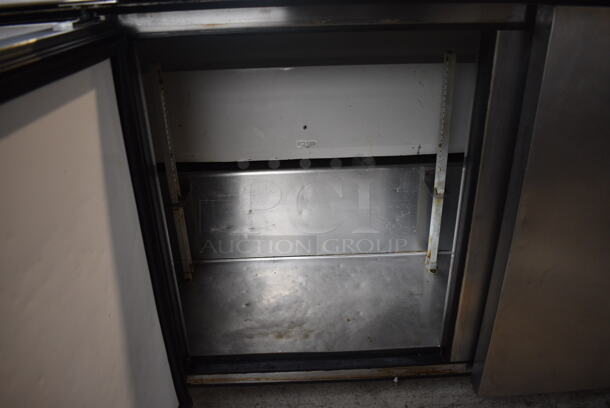2013 True Model TSSU-72-16 Stainless Steel Commercial Sandwich Salad Prep Table Bain Marie Mega Top on Commercial Casters. 115 Volts, 1 Phase. 72x30x43. Tested and Working! - Image 6 of 9