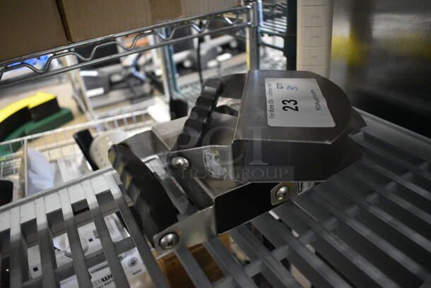 3 Nemco Model SMC100 Stainless Steel Rocking Salad Cutter Tosser. 6.5x1.5x6.5. 3 Times Your Bid! - Image 2 of 3