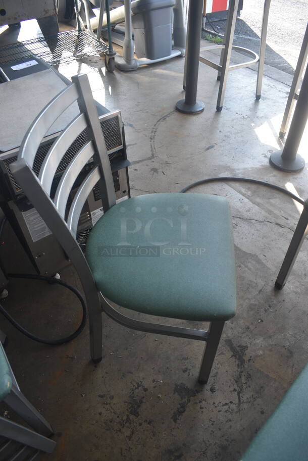 4 Ladderback Chairs w/ Green Cushions. 4 Times Your Bid! - Image 3 of 4