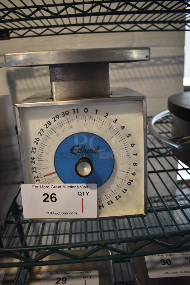 Edlund Model SR-2 Metal Countertop Food Portioning Scale. 6.5x6.5x8.5