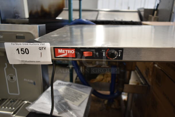 BRAND NEW SCRATCH AND DENT! 2023 Metro HS1860 Stainless Steel Commercial Warming Adjustable Shelf. 120 Volts, 1 Phase.  - Image 2 of 4