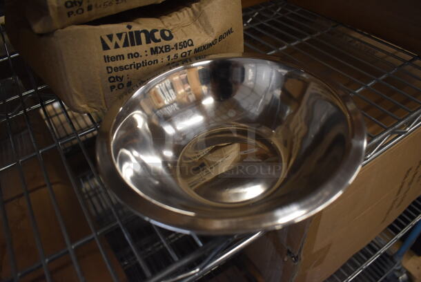 3 Boxes of 12 BRAND NEW! Winco MXB-150Q Stainless Steel Bowls. 8x8x2. 3 Times Your Bid! - Image 2 of 3