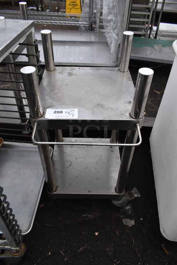 Stainless Steel Commercial Equipment Stand w/ Under Shelf on Commercial Casters. - Image 1 of 3