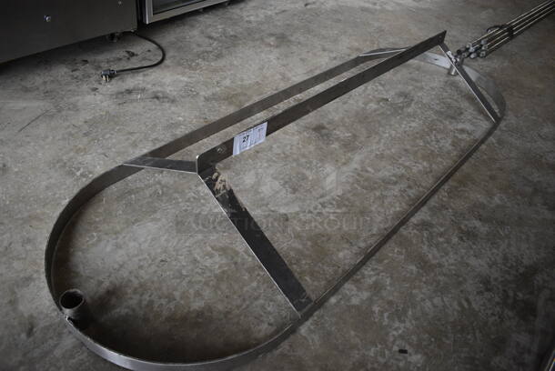 Metal Pot Rack. 72x25x11 - Image 3 of 4