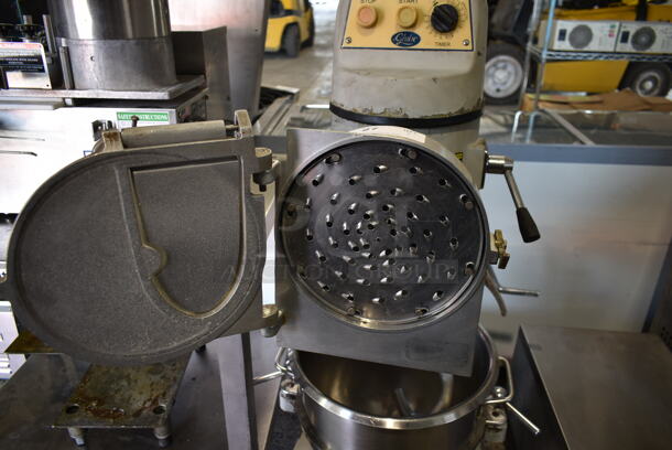 Globe SP 30 Metal Commercial Floor Style 30 Quart Planetary Dough Mixer w/ Metal Mixing Bowl, Dough Hook and Pelican Head Attachment. 115 Volts, 1 Phase. Tested and Does Not Power On - Image 5 of 11
