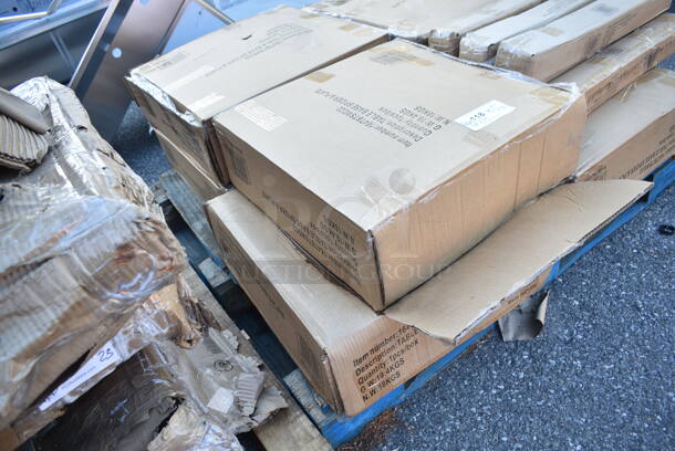 PALLET LOT of 14 BRAND NEW SCRATCH AND DENT! Lancaster Table & Seating Items; 7 164TCLWDGY30 Standard Height Post, 7 164TBTSWD22 Table Base Spider & Plate. 14 Times Your Bid! - Image 7 of 9