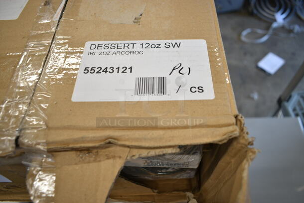 3 BRAND NEW SCRATCH AND DENT! Items Including GET P-500-BK Nara 6" Black Matte Square Melamine Plate, 55243121 Arcoroc 43121 Swirl Optic 12 oz. Dessert Dish by Arc Cardinal - 24/Case, 5511009 Libbey 1009 16.75 oz. Customizable Stackable Craft Beer Glass - 12/Case. 3 Times Your Bid!  - Image 7 of 10