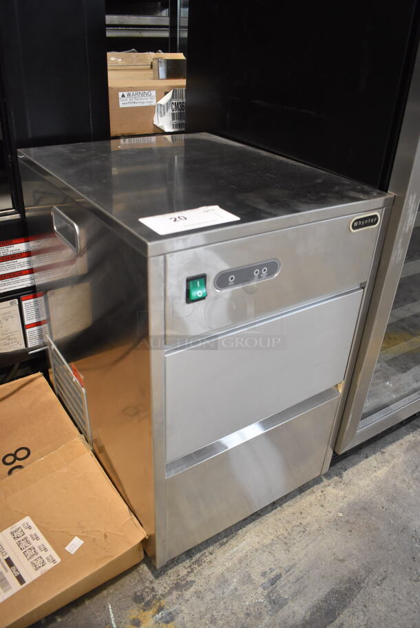 BRAND NEW SCRATCH AND DENT! Whynter FIM-450HS Stainless Steel Free Standing Electric Powered Ice Maker.115 V. Tested and Working!  - Image 2 of 6