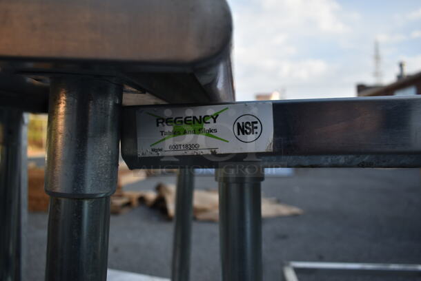 Regency 600T1830G Stainless Steel Commercial Table w/ Metal Under Shelf. - Image 4 of 5