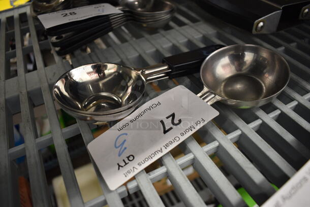 3 Stainless Steel Scoops. 8". 3 Times Your Bid! - Image 2 of 2