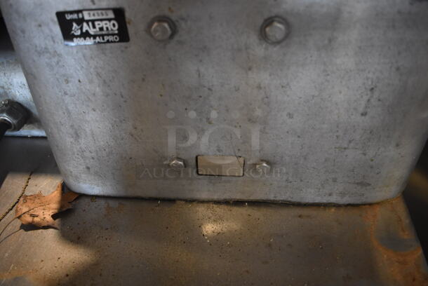 Metal Commercial Countertop Buffalo Chopper on Stainless Steel Equipment Stand w/ 2 Under Shelves. 250 Volts, 1 Phase. 32x27x44 - Image 7 of 9