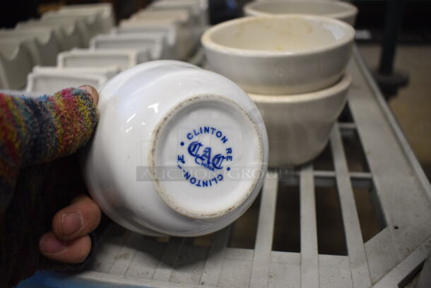 11 Various White Ceramic Bowls. 4x4x2.75. 11 Times Your Bid! - Image 3 of 3