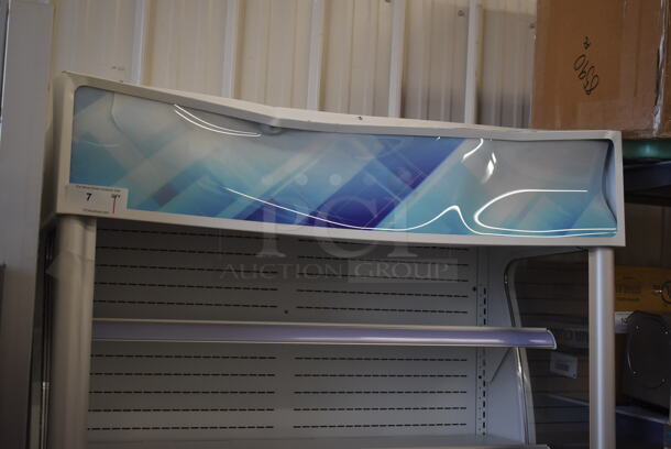 BRAND NEW SCRATCH AND DENT! Avantco WVAC-46HC 46" White Refrigerated Air Curtain Open Grab N Go Merchandiser. Left Side Glass Pane Is Missing. 45.5x25x80. Tested and Working! - Image 6 of 6