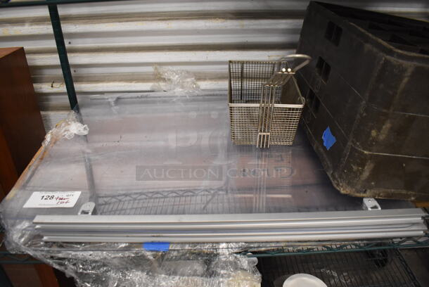 ALL ONE MONEY! Tier Lot of Metal Fry Basket, Dish Caddies and Plastic Panes - Image 2 of 3