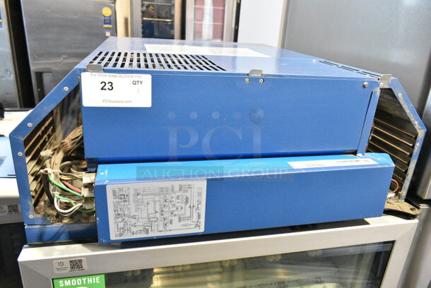 2017 Minus Forty 11-CSGF-00-1C000-BL-FREAL Metal Mini Freezer Merchandiser w/ Poly Coated Racks. 115 Volts, 1 Phase. Cannot Test Due To Missing Power Cord - Image 4 of 5