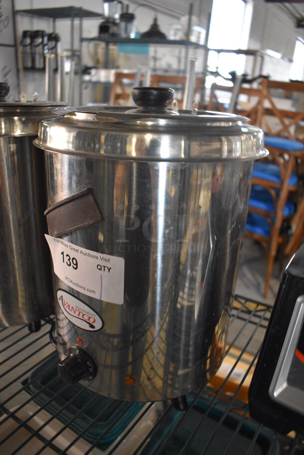 Avantco Model 177W300SS Stainless Steel Commercial Countertop Soup Kettle Food Warmer. 110 Volts, 1 Phase. 10.5x10.5x14. Tested and Working! - Image 2 of 5