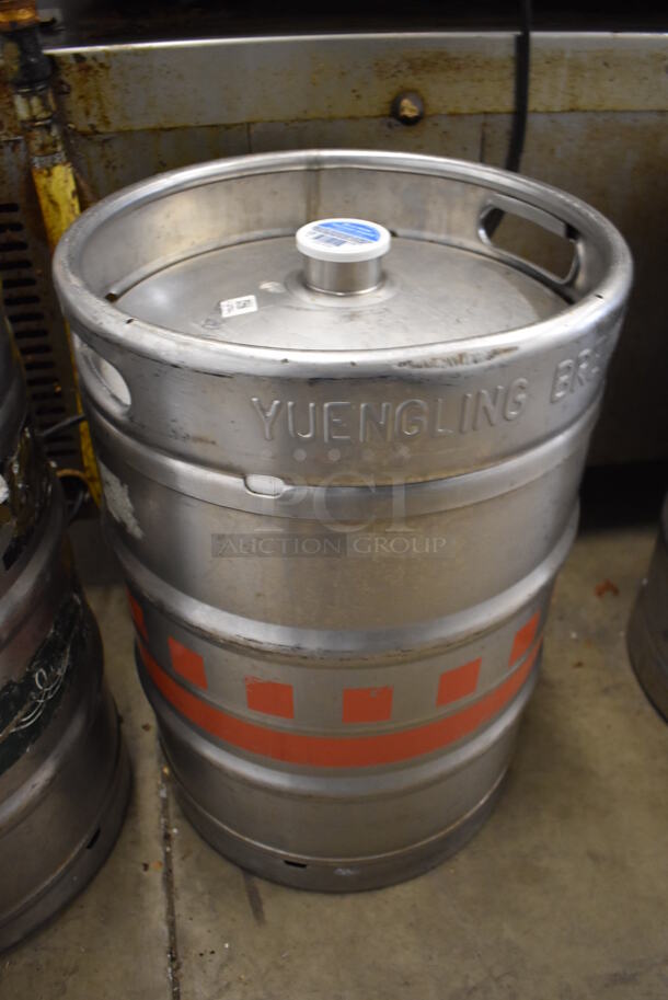 2 Metal 1/2 Size Barrel Kegs. 15.5x15.5x24. 2 Times Your Bid! - Image 3 of 5