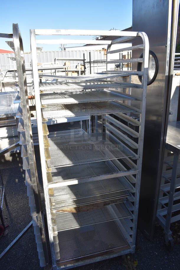 Metal Commercial Pan Transport Rack on Commercial Casters. 25x26x68 - Image 1 of 4