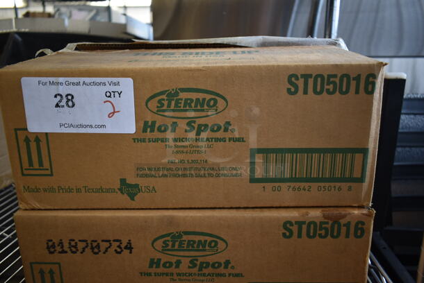 2 Boxes of BRAND NEW! Sterno ST05016 Hot Spot Chafing Dish Heating Fuel. 2 Times Your Bid!  - Image 3 of 4