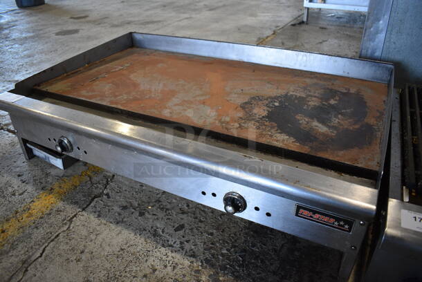Tri-Star Stainless Steel Commercial Countertop Natural Gas Powered Flat Top Griddle. 48x32.5x14 - Image 4 of 6