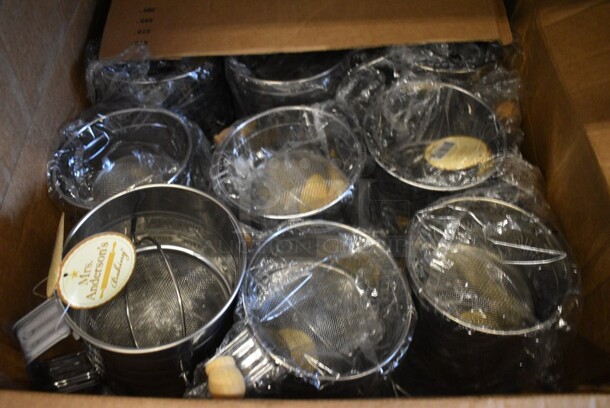 21 BRAND NEW! Mrs. Anderson's Metal Flour Sifter. 6x6x5.5. 21 Times Your Bid! - Image 3 of 4