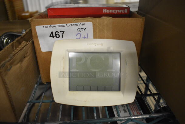 3 Honeywell Commercial Vision Pro 8000 Touchscreen Thermostats; 2 BRAND NEW. 6x1x4.5. 3 Times Your Bid! - Image 1 of 3