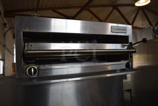 LATE MODEL! 2019 Garland 360-10RR Stainless Steel Commercial Natural Gas Powered 10 Burner Range w/ 2 Ovens, Salamander Cheese Melter and Back Splash. 59x36x72 - Image 5 of 10