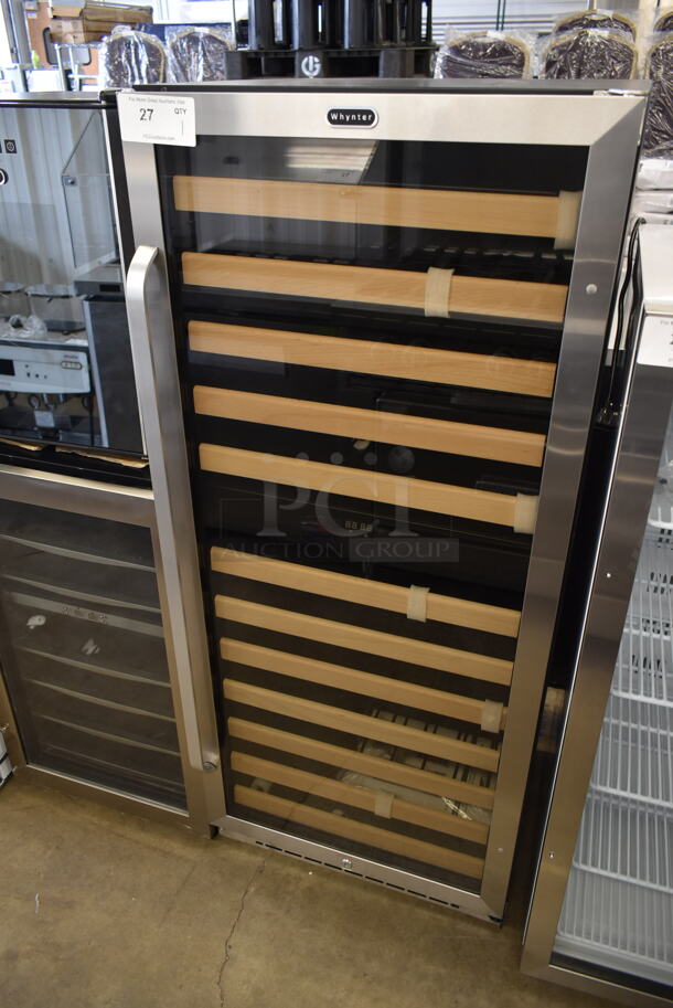 BRAND NEW SCRATCH AND DENT! Whynter BWR-0922DZ 92 Bottle Built-in Stainless Steel Dual Zone Compressor Wine Refrigerator. 115 Volts, 1 Phase. Tested and Working!