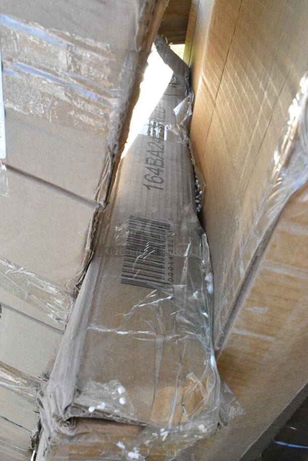 BRAND NEW SCRATCH AND DENT! Lancaster Table & Seating 164BA2424RED Alloy Series 24" x 24" Ruby Red Bar Height Outdoor Table. May Be Missing Pieces.  - Image 5 of 6