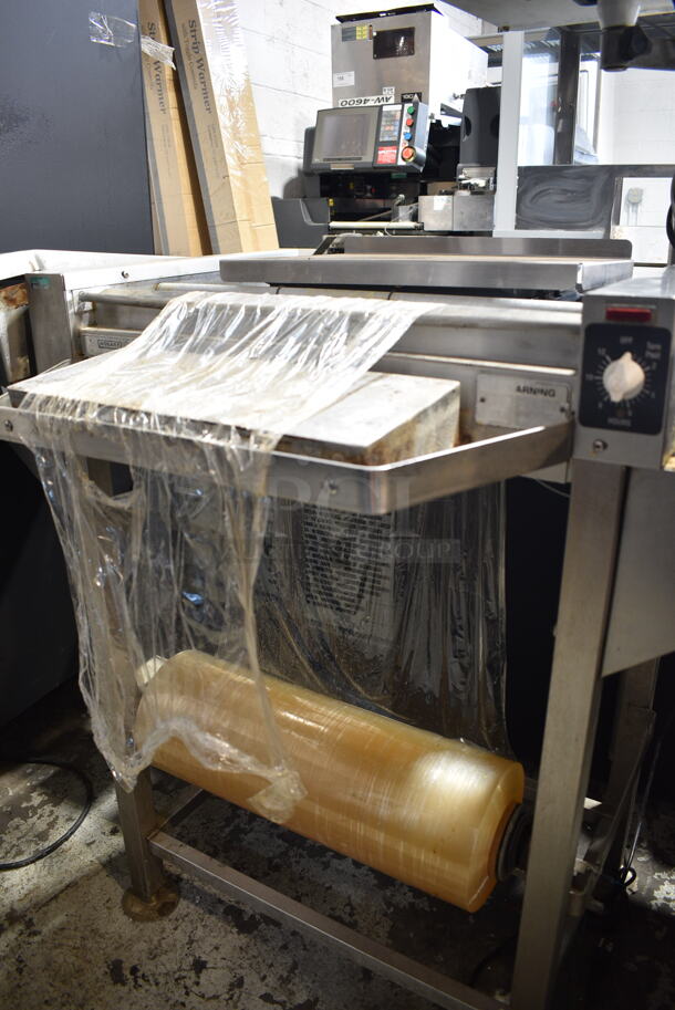 Hobart HWS-4 Stainless Steel Wrapping Station w/ Hobart HTi P Scale. 120 Volts, 1 Phase. Tested and Working! - Image 2 of 6