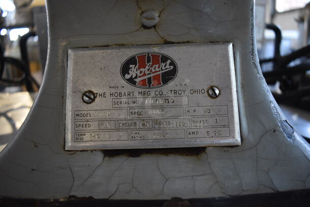 Hobart 4312 Metal Commercial Countertop Meat Grinder. 110 Volts, 1 Phase. 13x24x19. Tested and Does Not Power On - Image 4 of 6