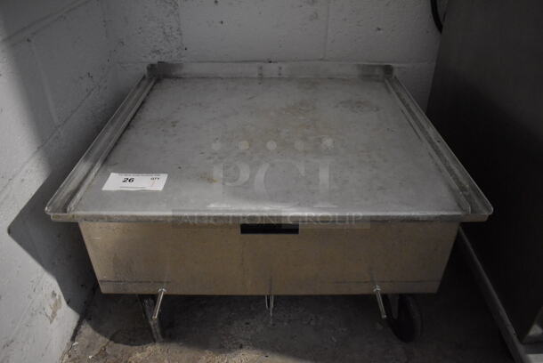 Metal Dolly on Commercial Casters. 27x27x17 - Image 1 of 4