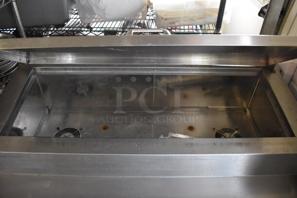 CustomCool Stainless Steel Commercial Pizza Prep Table. 42x34x44. Tested and Powers On But Does Not Get Cold - Image 6 of 10