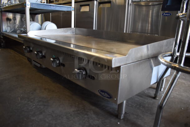Cook Rite Stainless Steel Commercial Countertop Natural Gas Powered Flat Top Griddle. 48x28x15 - Image 2 of 5