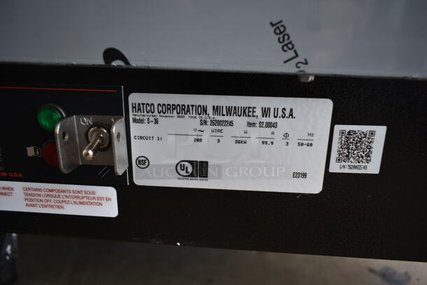 BRAND NEW SCRATCH AND DENT! Hatco S-36 Stainless Steel Commercial Imperial Booster Water Heater 36 kW - 16 Gallon. 208 Volts, 3 Phase. - Image 8 of 8