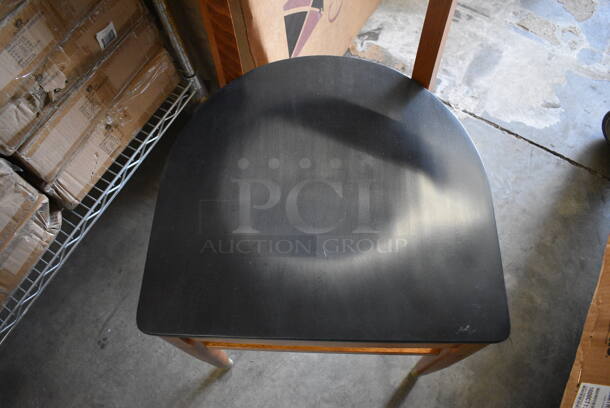 4 BRAND NEW IN BOX! GAR Wooden Dining Chairs w/ Black Seat. 18x17x32. 4 Times Your Bid! - Image 3 of 5