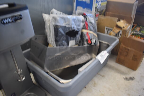 ALL ONE MONEY! NEW Winco Aprons, Stainless Steel Full Pan, Bus Bin and Stainless Bottle Shelf and More! - Image 3 of 4