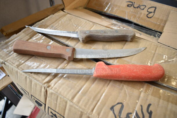 40 SHARPENED Stainless Steel Knives Including Fillet Knives. 40 Times Your Bid!  - Image 2 of 3