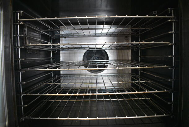 2 US Range Summit Stainless Steel Commercial Electric Powered Full Size Convection Oven w/ View Through Door, Solid Door, Metal Oven Racks and Thermostatic Controls. Appears To Be 208 Volt, 3 Phase. 38x38x69. 2 Times Your Bid! - Image 5 of 8