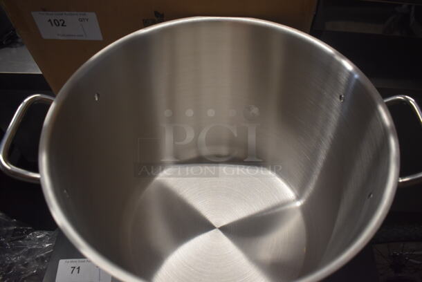 BRAND NEW IN BOX! Nutrichef NCSPT35Q Stainless Steel Commercial Stock Pot w/ Lid. 20x15x13 - Image 4 of 5