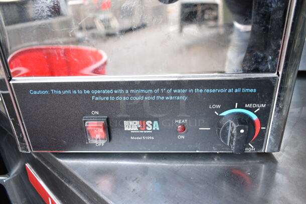 Benchmark USA 51096 Stainless Steel Commercial Countertop Food Warmer. 120 Volts, 1 Phase. Tested and Working! - Image 3 of 4