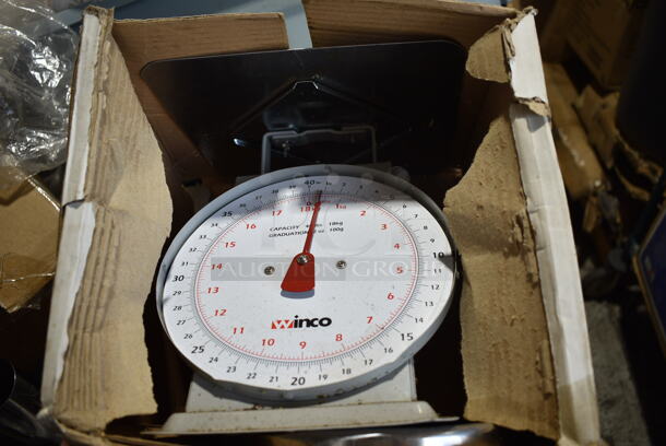 BRAND NEW IN BOX! Winco SCAL-840 40-Pound/18.18kg Scale with 8-Inch Dial, Medium - Image 3 of 4