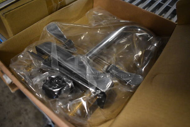 BRAND NEW IN BOX! Advance Tabco K-52LL Stainless Steel Commercial Faucet w/ Handles. - Image 2 of 5